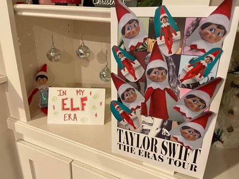 Astronaut Elf On Shelf, Elf On The Shelf Thanksgiving Day Parade, Flour Elf On The Shelf, Elf Ideas Taylor Swift, Elf Taylor Swift Ideas, Swiftie Elf On The Shelf, Taylor Swift Elf Ideas, Elf On The Shelf Ideas Taylor Swift, Elf On The Shelf Taylor Swift