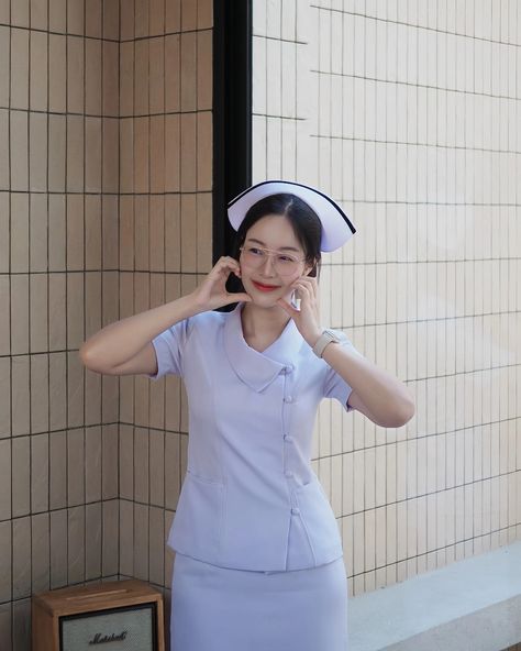 Nurse Dress Uniform Japanese, Nurses White Uniform Design, Nursing Uniform Design, Nurse Dress, Nurse Dress Uniform, Scrub Style, Hospitality Uniform, Nurse Uniform, Uniform Fashion