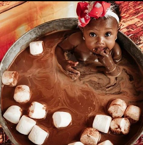 Baby Christmas Photos, Chocolate Babies, Cute Black Babies, Newborn Baby Photoshoot, Christmas Shoot, Birthday Fits, Hot Coco, Professional Photos, Black Children