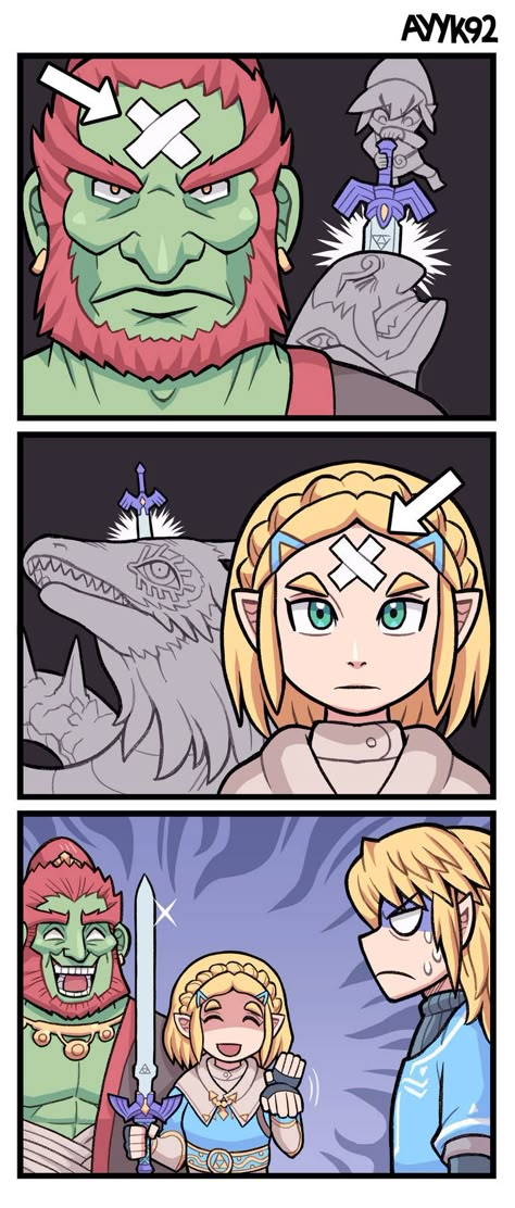 Totk Ganondorft: Remember wind waker Totk Zelda: Remember yank master sword in head Zelda and Ganondorft: It's your turn link Totk Zelda, Link Fan Art, Super Smash Bros Game, Legend Of Zelda Memes, Zelda Funny, Nintendo Super Smash Bros, Nintendo Characters, Link Zelda, Wind Waker