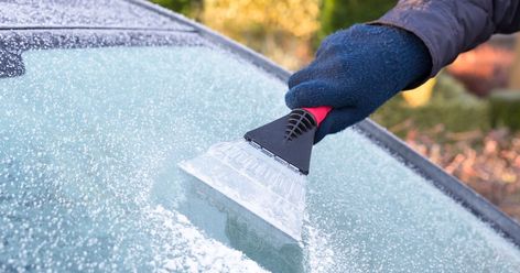 It's going to get cold, wet and blustery for many with road warnings also issued in England on Wednesday afternoon thanks to “damaging winds” affecting the M1, M4, M6 and the M25 Curb Appeal Landscape, Ice Remover, Winter Car, Ice Scraper, Snow Removal, Professional Painters, Car Hacks, Family Handyman, Car Windshield