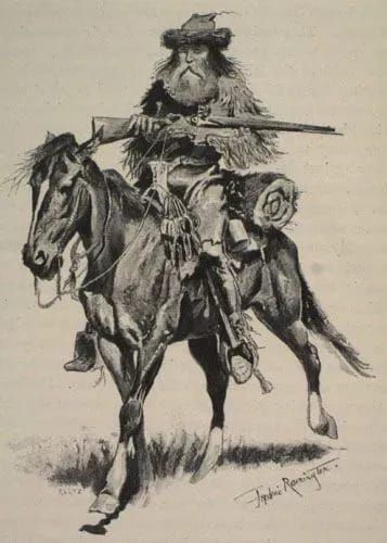 While the Texians winning their independence and while the Santa Fe Traders were opening commerce between the U.S. and Mexico, a reckless breed called mountain men were blazing their way into the heart of the American West. Mountain Man Rendezvous, Frederic Remington, Western Artwork, Mountain Men, The Oregon Trail, Fur Trade, Into The West, Wilde Westen, American Frontier