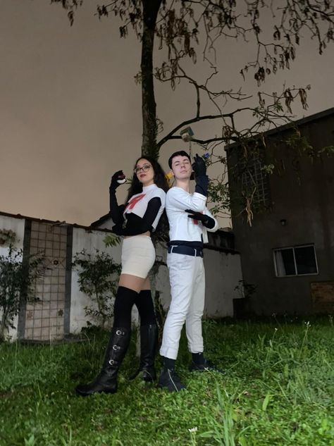 Equipe Rocket, Halloween, team rocket costume, cosplay, Jessie, James, Pokemon, fantasia Jessie And James Halloween Costume, Jessie And James Cosplay, Jessie And James Costume, Pokemon Jessie And James, Jessie Team Rocket, Pokemon Halloween Costume, Jessie And James, James Pokemon, Pokemon Costumes