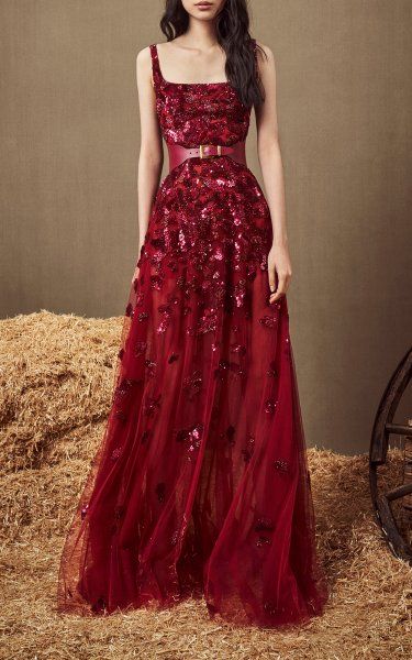 Red Lace Gown, Zuhair Murad Dresses, Gowns Dresses Elegant, Zuhair Murad, Gala Dresses, Gowns Of Elegance, Fall 2022, Ball Gown Dresses, Yellow Fashion