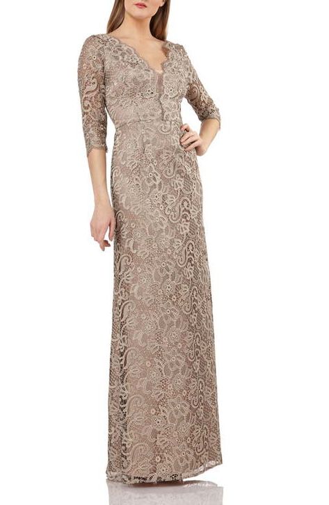 Beige Dress for the Mother of the Groom Dress Pesta, Lace Evening Dress, Kebaya Dress, Long Gowns, Dress Attire, Beige Dress, Black Evening Dresses, Lace Evening Dresses, Beige Dresses