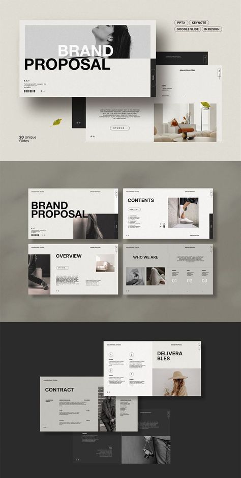 Brand Proposal, Canva Presentation, Pricing Guides Templates, Presentation Slides Design, Powerpoint Layout, Presentation Design Layout, Guide Template, Documents Design, Brand Presentation