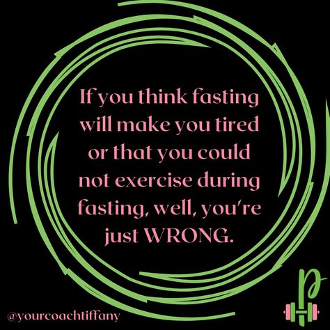 Yes, it is OK to work out while fasting because the key to weight loss and muscle gain is not just calories and exercise, but hormone optimization. Studies demonstrate amazing benefits to intermittent fasting alone, but combining fasting with working out takes the benefits of each to a whole new level. Stay tuned, more information on why this is a great idea is coming soon!!! ​​​​​​​​ Intermittent Fasting Motivation Quotes, Fasting Motivational Quotes, Intermittent Fasting Motivation, Intermittent Fasting Quotes, Fasting Inspiration, Fasting Motivation, Fasting Quotes, Eating Once A Day, Mindless Eating