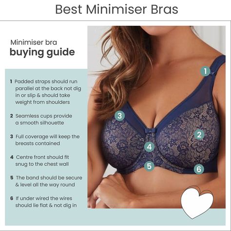 Read all about minimiser bras, what they are, how they work, benefits and features to look out for when choosing a minimiser bra plus our minimiser bra recommendations. Best Minimizer Bra, Minimiser Bra, Buying Guide, Festival Bra, Bra, Running