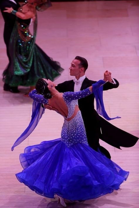 Ballroom dancing dresses. Ballroom dancing is as well liked as ever before, one reason is considered the countless movie films and television series which include dancing. In addition to the beneficial social advantages of dancing, your involvement within a regular course of ballroom dancing can develop significant mental and physical health rewards. Dancesport Costume, Dancing Ballroom, Ballroom Standard Dress, Dance Couple, Ballroom Dance Competition Dress, Ballroom Dance Competition, Ballroom Fashion, Standard Dance, Dancing Dresses