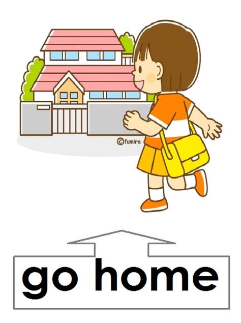 go home Verbs For Kids, Alphabet Wall Cards, English Primary School, Free Flashcards, Preschool Pictures, English Stories For Kids, English For Beginners, Special Education Activities, Learning English For Kids