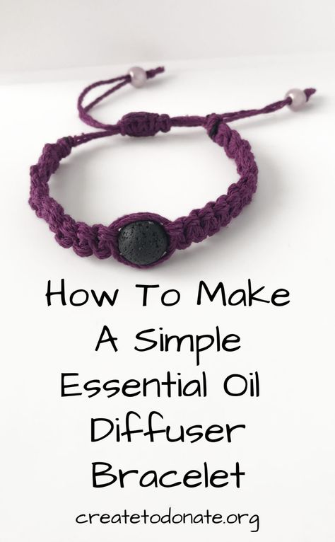 Diy Essential Oil Jewelry How To Make, Essential Oils Bracelet, Aromatherapy Bracelets Diy, How To Make Diffuser Bracelets, Adjustable Macrame Bracelet Diy, Crochet Essential Oil Diffuser, Essential Oil Bracelet Diy, Essential Oil Jewelry Diy, Diffuser Jewelry Diy