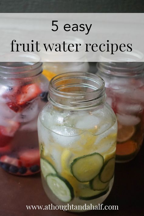 Mix up a pitcher (or three) of fruit water to stay hydrated on hot summer days. These are five of my favorite flavor combos + suggestions for other flavors to try next. Water With Fruit In It, Fruit Water Recipes, Pitcher Drinks, Gallon Water Jug, Hydrating Drinks, Watermelon Mint, Infused Water Recipes, Fruit Infused Water, Fruit Water