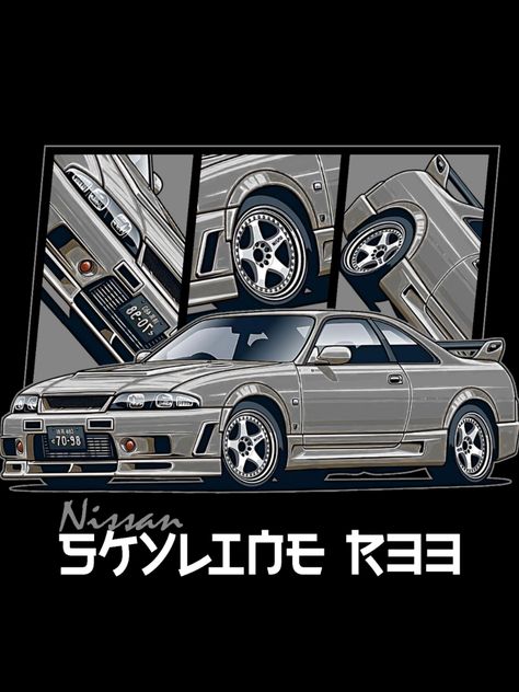 Nissan Skyline R33 GTR JDM Car Design for t-shirt, hoodie and more...DM us for Custom Design nissan, r33, nissan skyline, skyline r33, nissan skyline r33, nismo, godzilla, r33 gtr, r33 skyline, nissan gtr, nissangtr, nissanskyline, r33gtr, skyliner33, nissan motorsport R33 Skyline Gtr Wallpaper, Nissan Skyline Gtr R34 Wallpapers, Drift Poster, R33 Skyline Gtr, Nissan Gtr Godzilla, Nissan Skyline Gtr R33, R33 Skyline, Skyline Nissan, Nissan R33