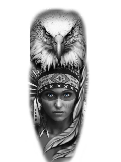 Eagle Indian Tattoo, India Tattoo, Ear Tattoo Ideas, Skull Sleeve Tattoos, Skull Sleeve, Ear Tattoos, Egypt Tattoo, Cool Chest Tattoos, Eagle Tattoos