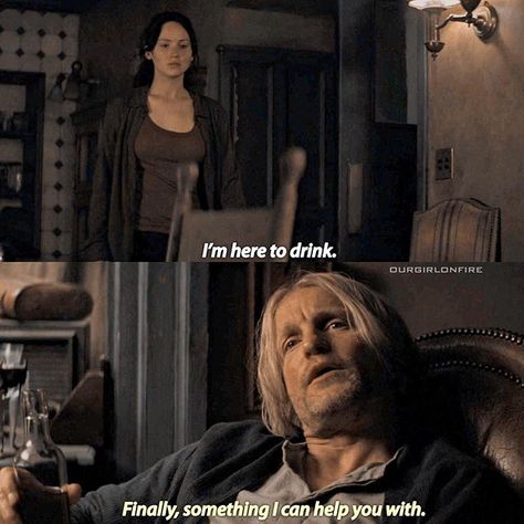 - Haymitch brought the comedy to The Hunger Games franchise.  I love and miss him Hunger Games Quotes Peeta, New Hunger Games, Games Quotes, Divergent Hunger Games, Hunger Games Memes, Hunger Games Quotes, Trendy Games, District 12, I Volunteer As Tribute