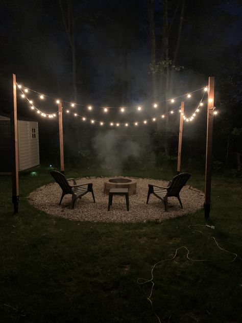 Fire Pit Ideas Backyard On A Budget Easy, Camper Fire Pit Ideas, Easy Backyard Renovations, Small Fire Pit Area On A Budget, Small Fire Pit Ideas Backyard On A Budget, Easy Fire Pit Area, Camping Patio Ideas, Camp Site Decor Ideas, Small Firepits Backyard Ideas