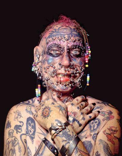 pierced Ugly Tattoos, Alrighty Then, Chelsea Blue, Body Modification, Foxtrot, Weird Pictures, Body Modifications, Face Claims, Tattoos And Piercings