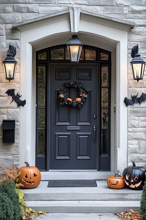 "Turn your front door into a Halloween masterpiece with DIY decor! 🚪👻 Perfect for adding a stylish yet spooky touch. #HalloweenDoorInspiration #SpookyDoorIdeas #DIYHalloweenDecor" Halloween Diy Door, Halloween Door Decor, Stylish Doors, Halloween Door Decorations, Halloween Door, Diy Halloween Decorations, Diy Halloween, Halloween Diy, Around The Corner