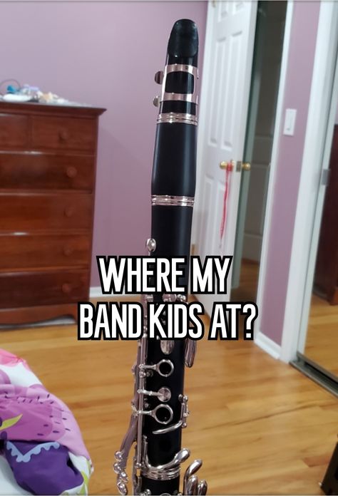 Band Kids Aesthetic, Band Kid Aesthetic, Clarinet Jokes, Clarinet Aesthetic, Clarinet Songs, Funny Band Jokes, Band Puns, Clarinet Humor, School Whisper