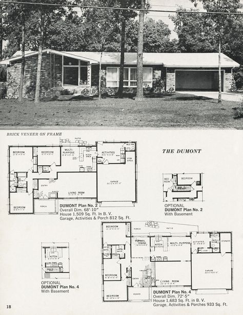 1970s House Plans, Vintage Ranch House Plans, 1950s Ranch House Floor Plans, 80s Floor Plans, 1970s Home Floor Plans, 1970s Floor Plans, Vintage Ranch Floor Plans, Ranch Home Floor Plans, 70s House Exterior