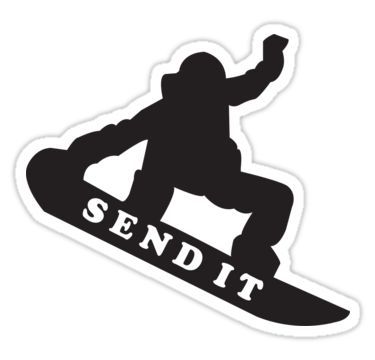 Send It Icon, Skiing Quotes, Hydroflask Water Bottle, Snowboard Stickers, Winter Stickers, Snow Illustration, Woods Forest, Snow Skiing, Stickers For Sale