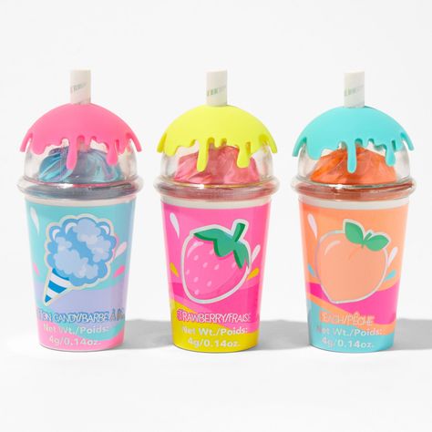 Drippin' Frappuccino Lip Balm Set - 3 Pack | Claire's US Meliodas And Elizabeth, Lip Gloss Homemade, Lip Balm Collection, Nice Lips, Best Lip Balm, Lip Balm Set, Lip Cosmetics, Flavored Lip Balm, Milk Shakes