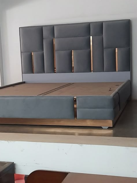 Bed Design With Kushan, Bed Kushan Design, Palang Bed Design, Bedrest Design, Bedframe Ideas Modern, Bad Design Bedrooms Beds, Latest Bed Designs Modern, Bed Backrest Design Headboards, Bedframe Ideas