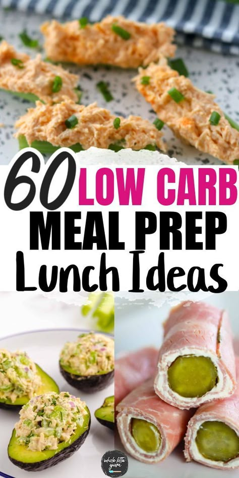 Get the best healthy low carb recipes to make the best meals for lunch and dinner. Keto Lunch Work, Healthy Work Meal Prep Lunches, Low Calorie Low Carb Lunch, Low Calorie Work Lunches, Low Carb High Protein Meal Prep Lunch Ideas, Low Carb Prep Meals For The Week, No Carb Meal Prep For The Week, Low Carb Meals For Lunch, 60 Carb Meal Plan