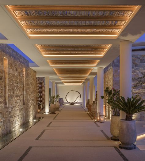 Resort Hotel Design, Casa Cook Hotel, Restaurants Design, Luxury Hotels Lobby, Casa Cook, Hotel Corridor, Caribbean Hotels, Resort Interior, Corridor Design