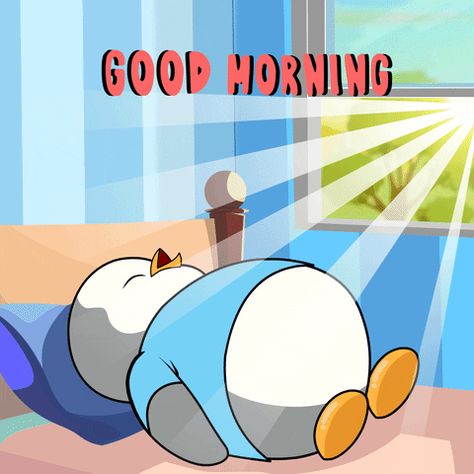 Good Night Gifs Funny, Good Morning Gifs Funny, Penguin Gif, Good Morning Gift, Best Gif, Bunny Cartoon, Cute Bunny Cartoon, Good Morning Funny, Morning Gif