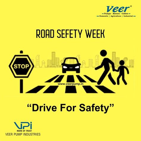 In #India, #road #accidents have been one of the #dominant causes of #deaths & #injuries. The #Ministry of #RoadTransport & #Highways has decided to observe #NationalRoadSafetyWeek. The #theme for this year’s #campaign, observed from #January 11–17, 2022, is ‘#SadakSurakshaJeevanRaksha.’ #VeerPump #veer #pumps #solar #solarpump #bldcmotor #BLDC #submersiblepump #motor #pump www.veerpump.in +919924476551 Road Safety Week, Safety Week, National Road, Road Transport, Submersible Pump, Road Safety, January 11, This Year, Solar