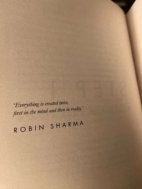 Everything Is Created Twice Quote, Organizing Quotes, Reader Things, Robin Sharma Quotes, Organization Quotes, Caption Ideas, Robin Sharma, Lovely Quotes, Cute Words