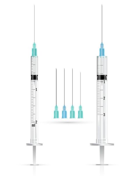 Realistic medical syringes and needles. Vector Medical Syringes, Symbol Art, Vector Free, Doodles, Art Design, Medical, Clip Art, Design, Art