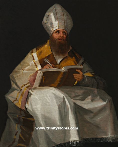 St. Ambrose | Catholic Christian Religious Art - By Museum Art Classics - From your Trinity Stores crew. Bless all God's Saints, Martyrs, & Holy People! Saint Ambrose, Classic Museum, St Ambrose, Religious Art, The Church, Museum Art, Art Museum, Art