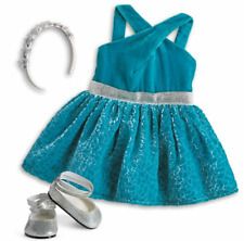 Sparkly Silver Shoes, American Girl Mckenna, Celebration Dress, American Girl Doll Sets, Gown Outfit, Fancy Outfit, American Girl Doll Accessories, American Girl Doll Crafts, Star Headband