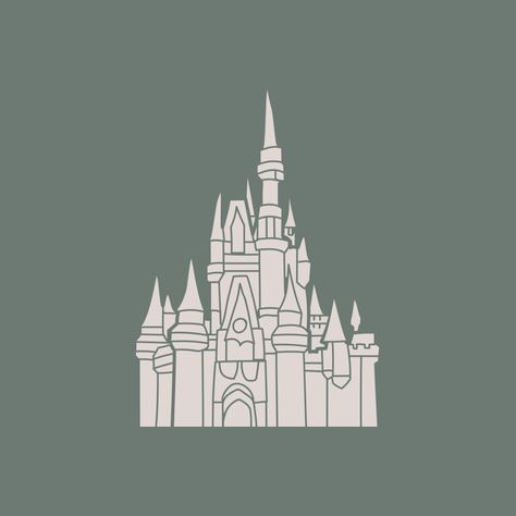 Castle Icon Aesthetic, Disneyland Widgets, Disneyland Icon, Disney Phone Icons, App Icon Aesthetic Beige Disney +, Disney+ App Icon, Phone Widget, Ios Aesthetic, Phone Theme