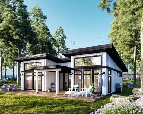 Cottage - Pacific Homes Pre Fabricated Homes, Retirement Lifestyle, Modern Prefab Homes, Pacific Homes, Prefab Cabins, House Cabin, Bungalow Style, Tiny Cabin, Container Homes