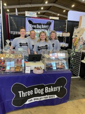 Vendor Booth Display, Dog Bakery, Three Dogs, Vendor Booth, Dog Boutique, Booth Display, Freshly Baked, Dog Treats, New Product