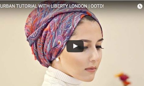 Scarf Updo, Scarf Hairstyles Short, Turban Mode, Dina Tokio, Turban Outfit, Hijab Turban Style, Turban Tutorial, Headwrap Tutorial, Turban Hijab