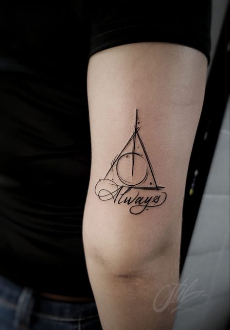 Always Harry Potter Tattoo, Mutterschaft Tattoos, Harry Potter Always, Always Tattoo, Minimal Tattoo Designs, Harry Tattoos, Hp Tattoo, Potter Tattoo, Always Harry Potter