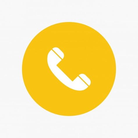 Yellow Call Icon, Telephone Background, Help Hotline, Support Symbol, Calling Card Template, Call Logo, Writing Paper Template, Yellow Aesthetic Pastel, Mobile Logo