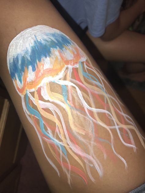 Paint Tattoo, Sleepover Stuff, Summer Legs, Leg Painting, Leg Art, C Tattoo, Pretty Nature, Summer Stuff, Painting Tattoo