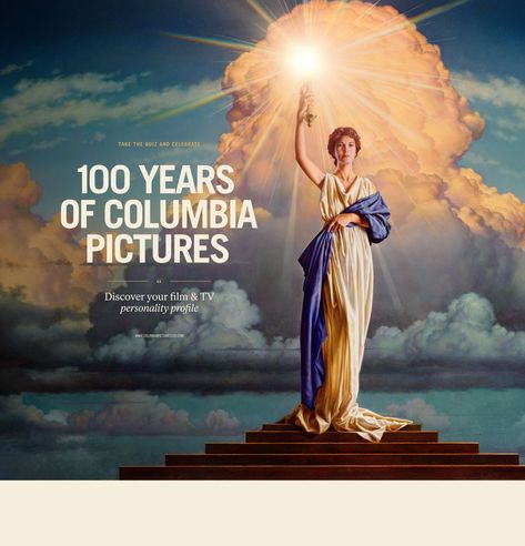 100 Years of Columbia Pictures :: Behance Personality Profile, Outdoor Movie, Columbia Pictures, 100th Anniversary, Passion Project, Environmental Graphics, Sony Pictures, Advertising Photography, Art Model