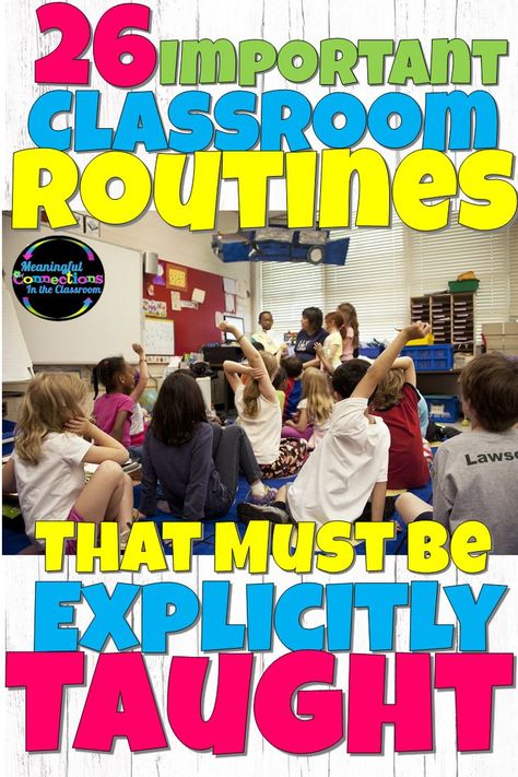 Effective classroom management happens when classroom routines and procedures are explicitly taught from the first day of school. Back to school season is not just about an organized classroom--establishing routines is just as important. Here are 26 classroom routines you must explicitly teach. Middle School Procedures, Reading Second Grade, Teaching Wonder, Upper Elementary Activities, School Procedures, Instructional Activities, Fifth Grade Reading, Fourth Grade Reading, Classroom Routines And Procedures