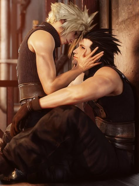 Cloud Zack, Final Fantasy Xv Prompto, Final Fantasy Funny, Final Fantasy Cloud Strife, Final Fantasy Sephiroth, Zack Fair, Crisis Core, Final Fantasy Cloud, Final Fantasy Vi