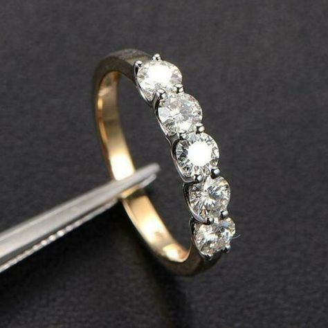 Classic Style Jewelry, Micro Pave Ring, 14k Gold Wedding Band, Half Eternity Wedding Band, Gold Diamond Wedding Band, Half Eternity Band, Moissanite Wedding Rings, Eternity Wedding Band, Moissanite Wedding Bands