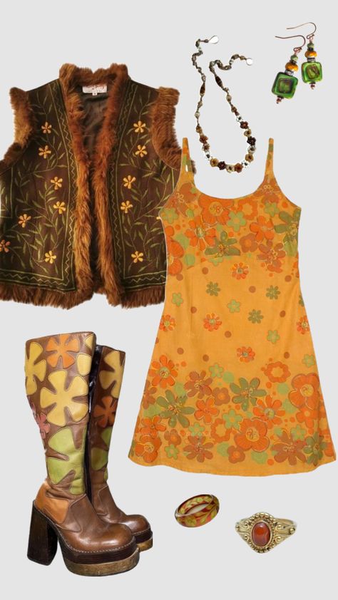 60s Fashion Summer, 60s Aesthetic Outfit, 1970 Outfits, 60s Inspired Outfits, 60s Clothing, 70s Inspired Outfits, Silly Clothes, Visionary Fashion, Clothing Aesthetic