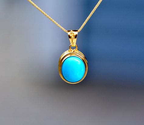 Turquoise Jewelry Photography, Sleeping Beauty Turquoise Jewelry, Bezel Set Necklace, December Birthstone Jewelry, 18k Gold Chain, Turquoise Pendant Necklace, Southwest Desert, Set Necklace, Sleeping Beauty Turquoise