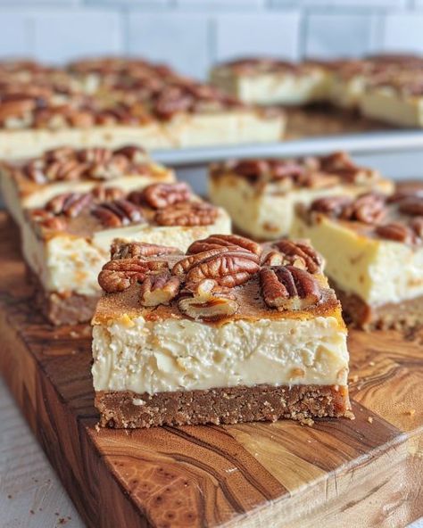 Low Carb Pecan Pie, Pecan Pie Cheesecake Bars, Pecan Pie Cheesecake, Pecan Cheesecake, Sugar Free Recipes Desserts, Pie Cheesecake, Keto Dessert Easy, Low Carb Sweets, Keto Cheesecake