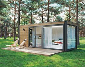 Small Summer House, Container Home Designs, Garden Log Cabins, Garden Offices, Garden Pods, House Shed, Casa Container, Tiny Cabin, Backyard Spaces